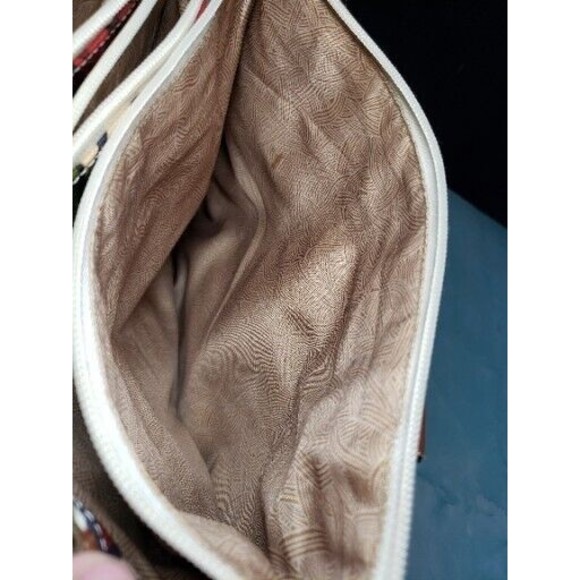 SAKROOTS Shoulder Bag BOHO FLOWER POWER Maroon Crimson Peace Floral EXCELLENT - Picture 8 of 15